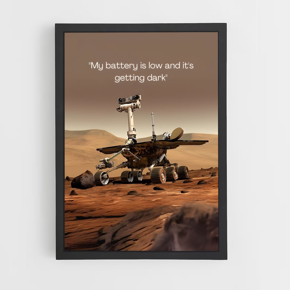 Poster L'Atterrissage de Mars – affiche Astronomie (vue 2)